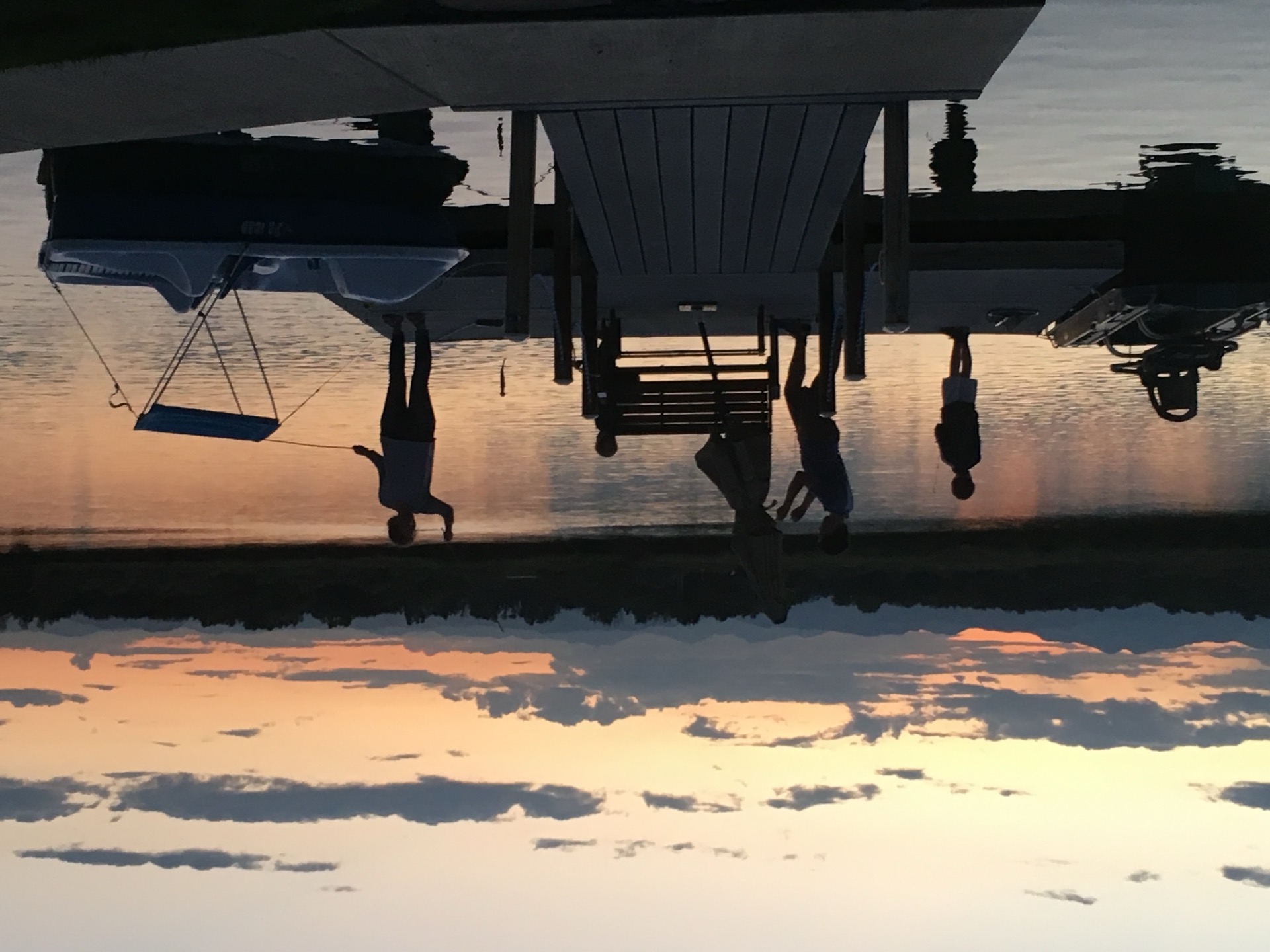 Twilight colors painting the sky over Reflection Bay